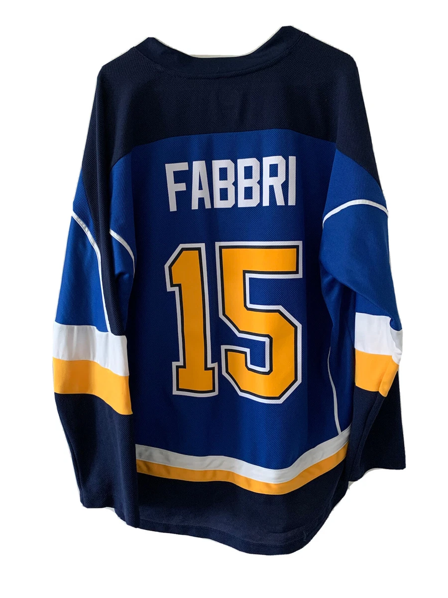 No15 Robby Fabbri White Road Authentic 2019 Stanley Cup Champions Stitched Jersey