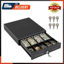 13" Electronic Cash Register Drawer for Point of Sale (POS) System with 4 Bill 5