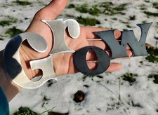 METAL LOWER UPPER CASE LETTERS 3 INCH SMALL SIGN WORD HOME GARDEN BAR CAFE PUB