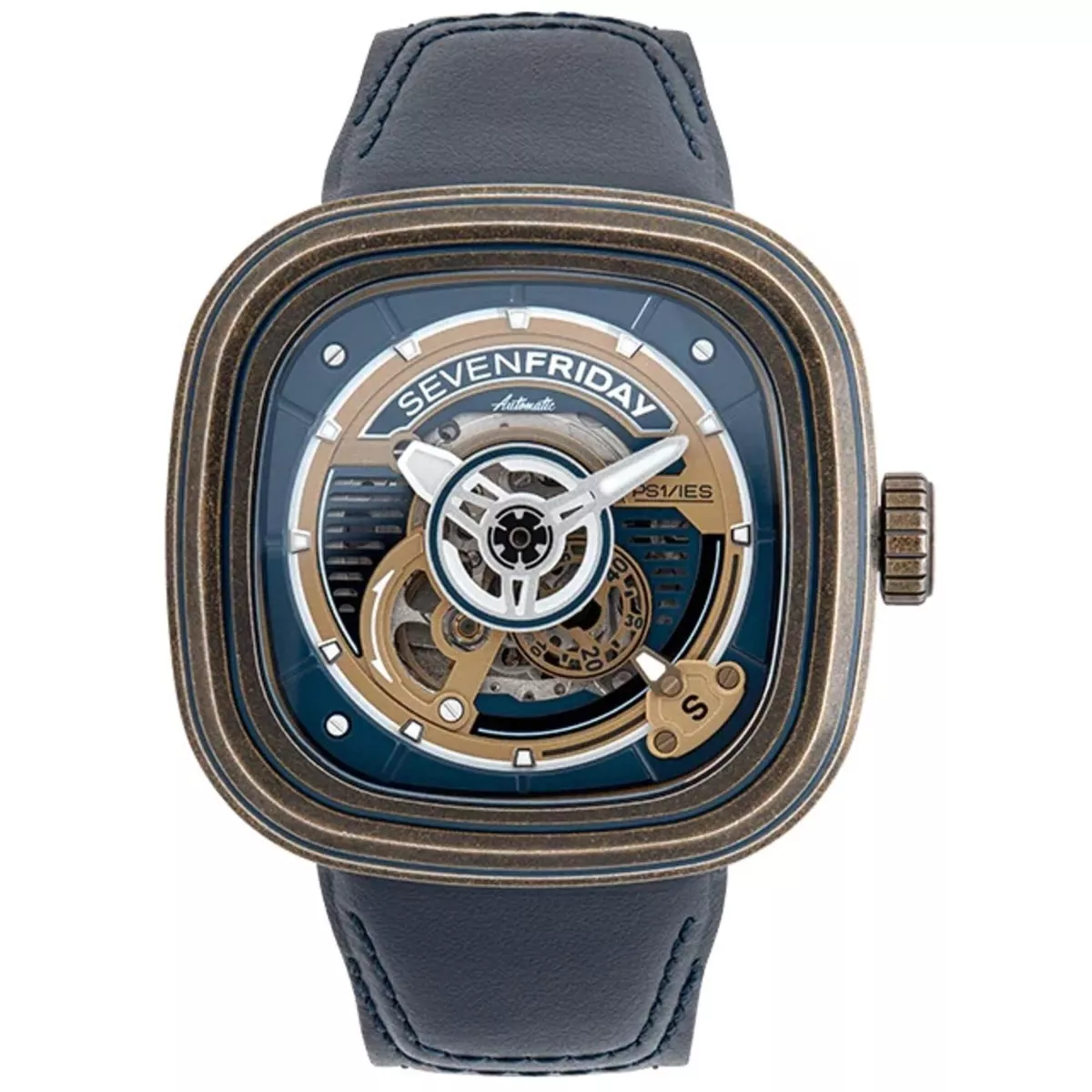 Sevenfriday leather strap watch cheap