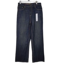 Roebuck  Co-Boys Black bootcut boys jeans Size 12 NWT 