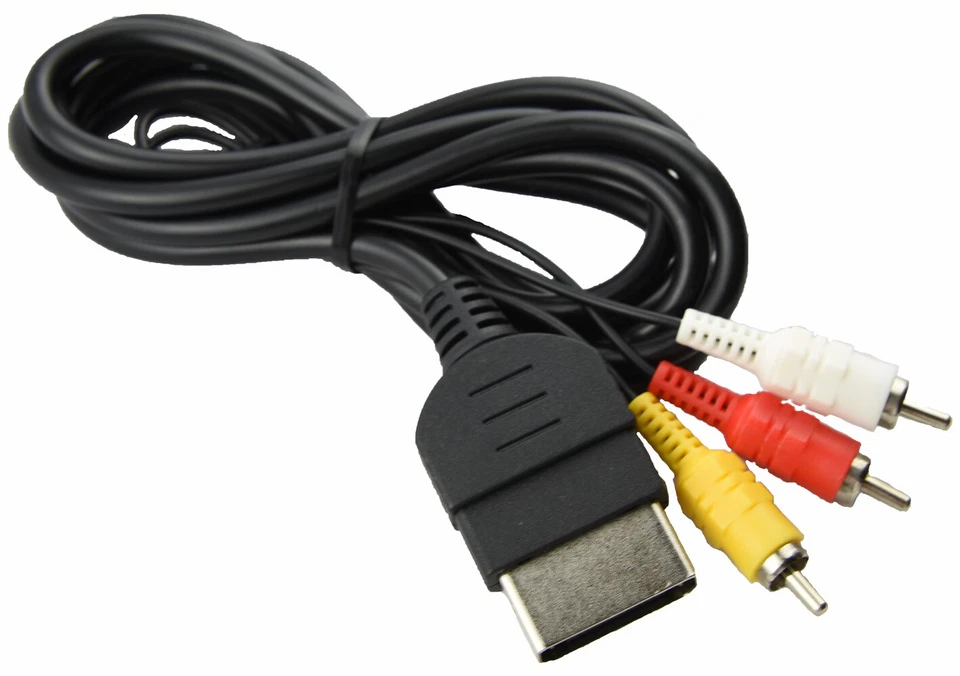 Audio AV RCA+AC Cable Power Supply Adapter Cord For Original XBox Console Game - Image 2 of 4