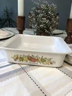 Vtg Corning Ware Spice of Life L'Echalote P-322 Square Baking Dish 8x8x2