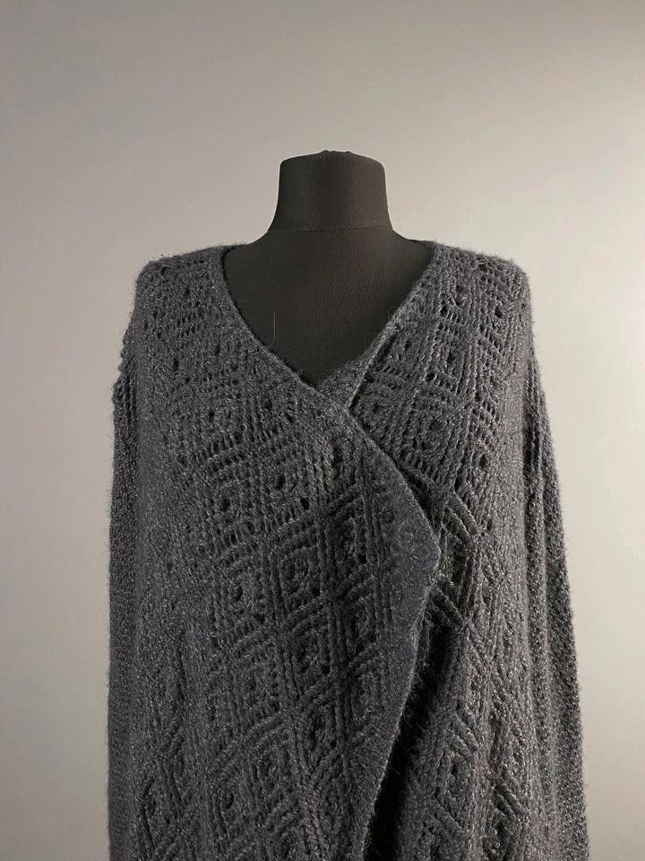 Cárdigan Suéter Jersey Odd Molly 818 Gris Tejido Abierto Bebé Alpaca Mujer Talla 1 S Foto 2 de 4