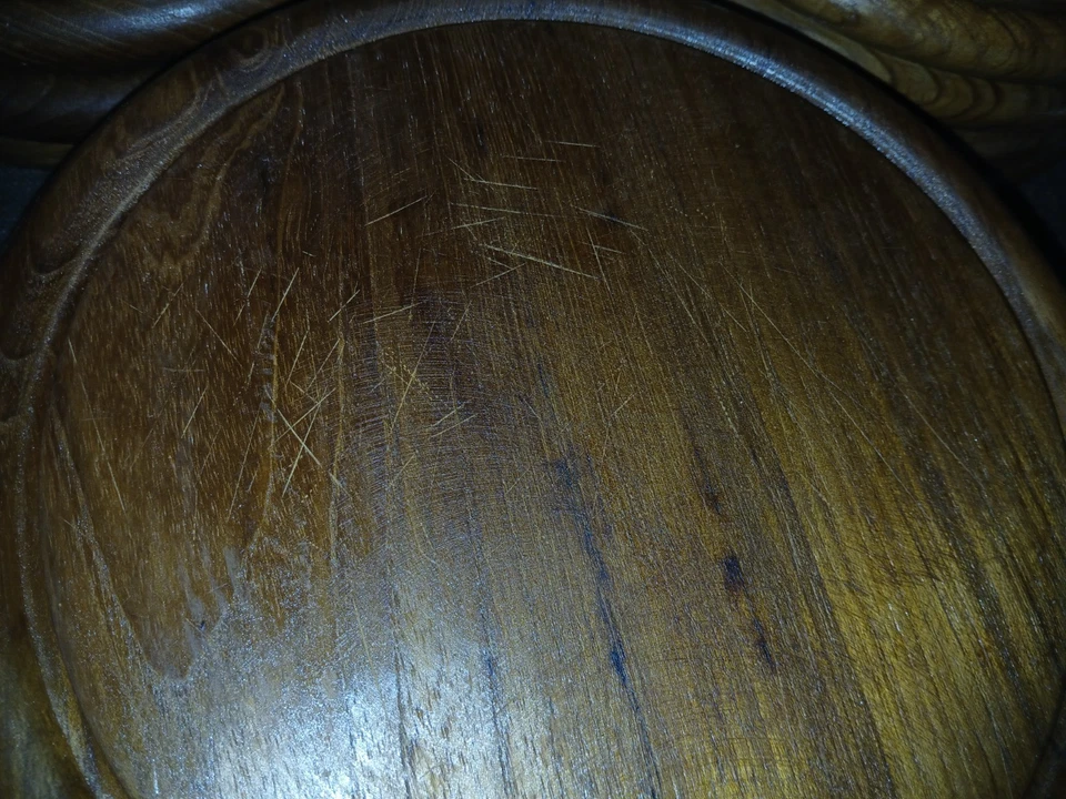 12er Set Holzteller Brotzeitteller aus Holz 26 cm - Bild 2 von 4