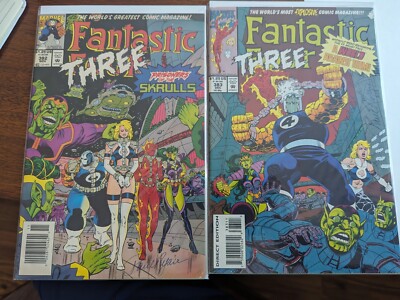 Fantastic Four  Lot Of  Books #382 (signed) and 383
