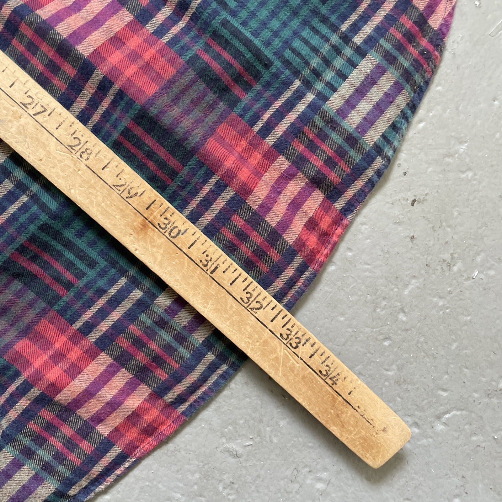 Vintage Orvis Patchwork Flannel Button Outdoor Ca… - image 9