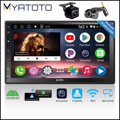 ATOTO A6PF 7'' 2DIN Android Car Stereo QLED Fully Dispaly with Dash & Rear Cam