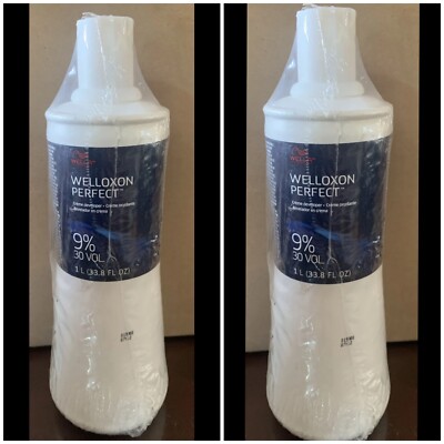 2X Wella Welloxon Perfect Creme Developer 9%  33.8oz Lot Of 2