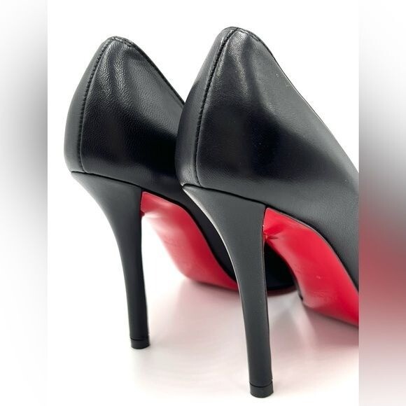 Christian Louboutin Apostrophy 100 Leather Pumps image 6
