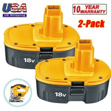 2Pack 18 Volt replacement for Dewalt Battery DC9098 DC9099 DC9096 NiMH