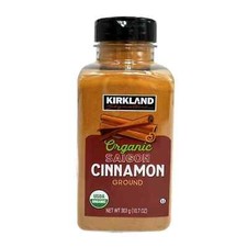 Kirkland Signature Organic Ground Saigon Cinnamon, 10.7 Ounce