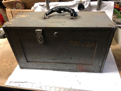 MACHINIST TOOL LATHE MILL Vintage Antique Steam Punk Wood Machinist Tool Box BsT