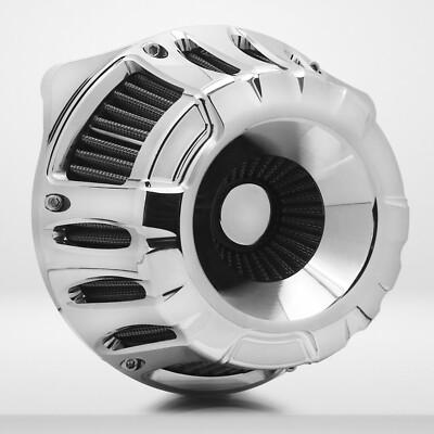 Chrome CNC Air Cleaner for Harley Big Twin Dyna/Softail Heritage (1999-2015)