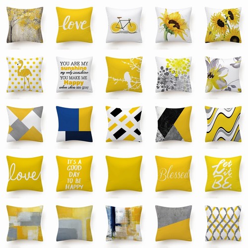 mustard pillow cases