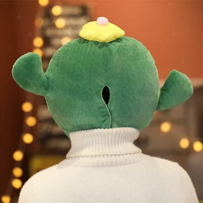 Chapeau Cactus En Peluche - Déguisement Cosplay Amusant Pour Soirées, Fêtes Déguisées (Vert, 43x36 Cm) - 8