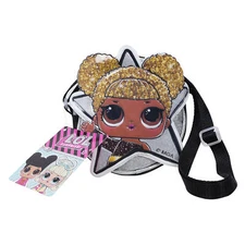 L.O.L Surprise! Crossbody Bag, Silver/ Black