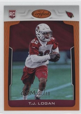 2017 Certified Rookies Mirror Orange 13/199 TJ Logan #150 Rookie RC 0lc