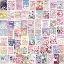 Stickers 65Pcs Cute Hello Kitty Sealing Labels Kids Gift Decorative