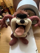 Vintage 1998 Looney Tunes Taz Tasmanian Devil Plush Animal Play By Play Working