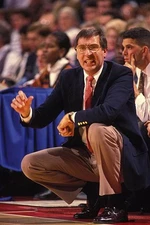 Don Devoe head coach Florida Gators during a basketball game v the- Old Photo