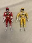Vintage Mighty Morphin Power Rangers 8 Inch Action Figure LOT Red Ranger Yellow