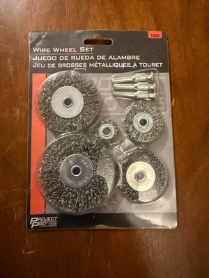 5 PC WIRE WHEELS PROJECT PRO MODEL PTI 1463 POPULAR SIZES - BRAND NEW!