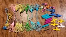 Vintage 80s 90s Plastic Metal Barrettes Hair Clips Multicolored Variety Lot Of