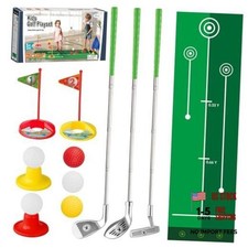 Toddler Golf Set, Retractable Toy Golf Clubs with Putting Mat  golf with mat