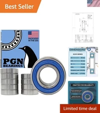 Exceptional 10-Pack Lubricated Chrome Steel Bearings - Built for High Impact
