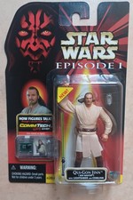Qui-Gon Jinn Jedi Master Episode 1 Star Wars Hasbro CommTech 1998 C1