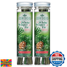 Scentsicles White Winter Fir Scented Tree Ornaments 2-Pack - 12 Sticks