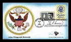 US COVER PRESIDENTIAL LIBRARIES JOHN F KENNEDY FDC COMBO PUGH HAND PAINTED