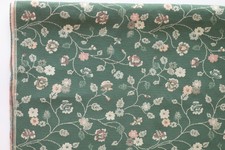 Vtg. Whimisical Cottage-Inspired Floral Tapestry Upholstery Fabric-40" x 56"Long