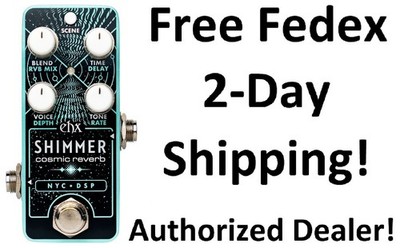 New Electro-Harmonix EHX Pico Shimmer Cosmic Reverb Guitar Effects Pedal