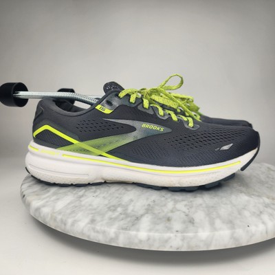 Brooks Ghost 15 Women's Running  Shoes Black Yellow White Ebony Nightlife Size 9