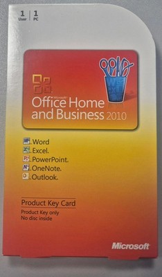 Microsoft Office Home & Business 2010 PKC, Vollversion Dauerlizenz