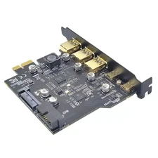USB3.2 GEN1 PCI-Express Expansion Card 5 Ports 2*Type-C 3*USB-A 19-Pin 5Gbps