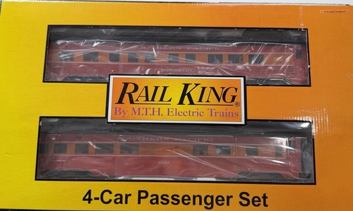 RailKing 30-67567 Southern Pacific calibre O 4 vagones 60' juego de pasajeros aerodinámico | Condition: New