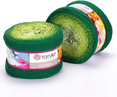 Yarn Art Flowers Yarn 55% Cotton 45% Acrylic 250 gr 1094yds Multicolor Cotton...
