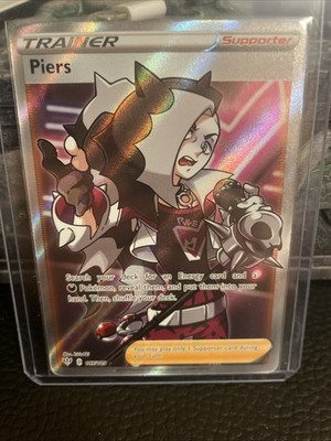 Pokemon Piers Trainer Full Art Ultra Rare Darkness Ablaze 187/189 