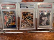 Boston Sports Legends PSA Lot  Tom Brady Larry Bird David Ortiz Acrylic Display 