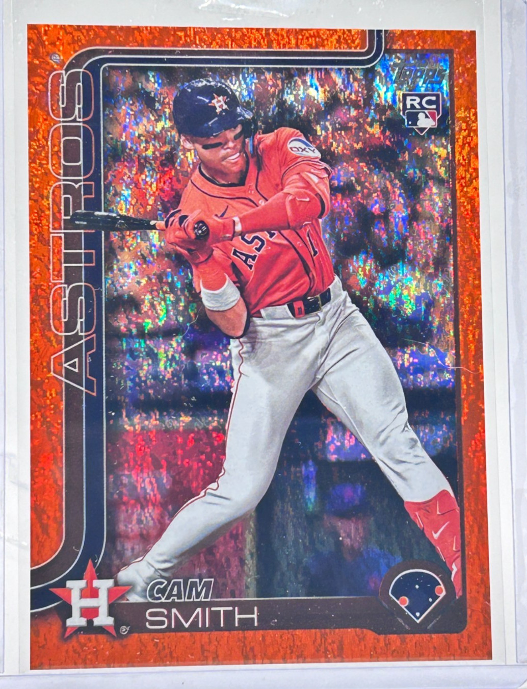 CAM SMITH (RC) - 2025 Topps Update #US298 Houston Astros - Holo Orange Foil /25