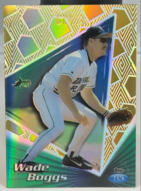 1999 Topps Tek Wade Boggs Gold 10/10 Last Number MLB Tampa Bay Devil Rays Rare