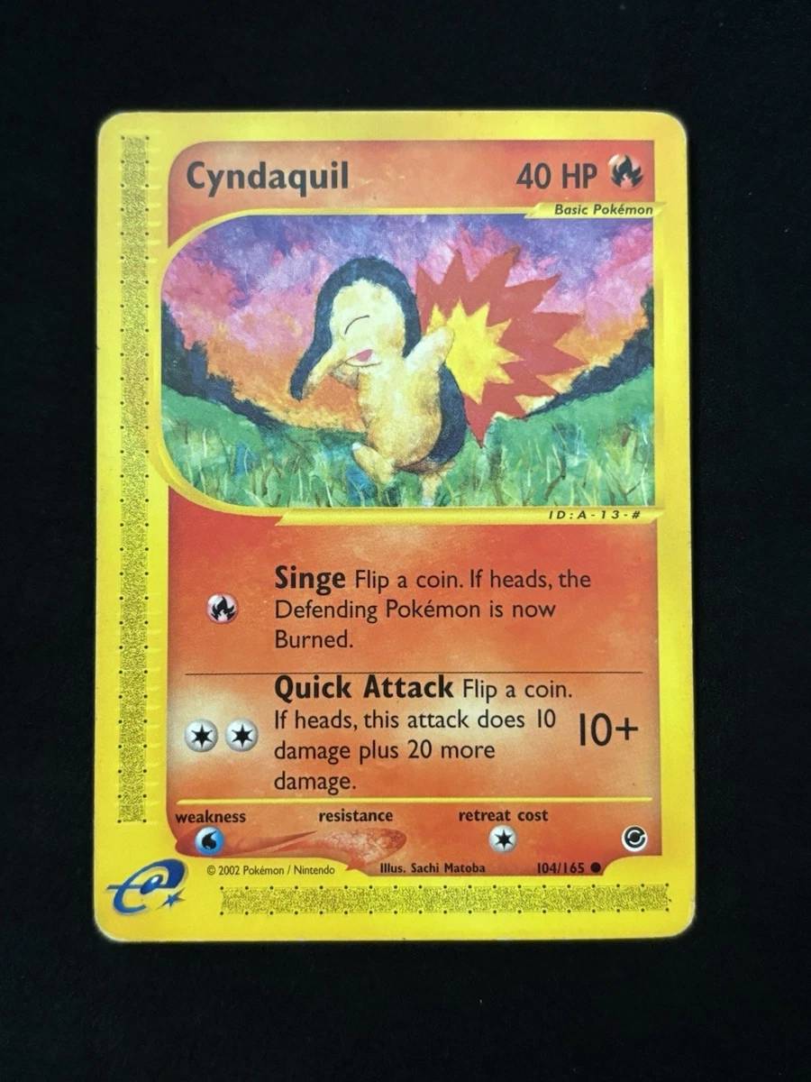 英語版 Cyndaquil ヒノアラシ ポケモンカード e 104/165 Cyndaquil 104/165 Expedition Base Set for sale | eBay