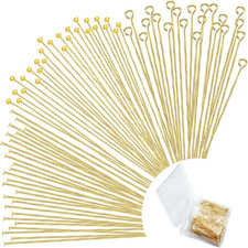600 Pieces 2 Inch Ball Head Pins Flat Head Pins Eye Pins for Jewelry Making DIY,
