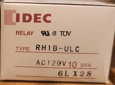 Box of 10 IDEC RH1B-ULC-AC120V