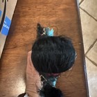 Vintage American Indian Girl Doll 12” Made in Hong Kong Blue Dress Faux Leather — photo 4