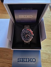 Seiko Prospex Speedtimer 41mm Pepsi Blue Dial Solar SSC913P1 