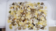 Polished Broken Glass Pieces  Browns and Ambers  1lb  PG688-13